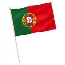 Portugal Flagge, Stockfahne