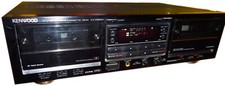 Vintage Doppel Kassettendeck Kenwood KX-W8020