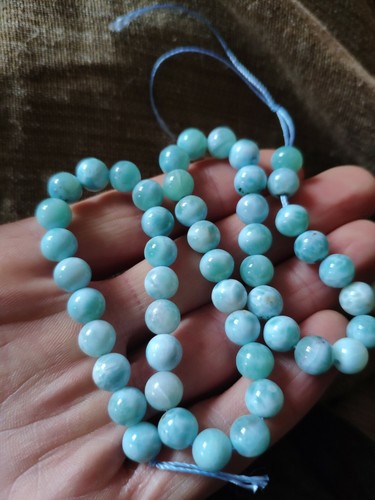 7mm aaa larimar - 7mm, edelstein