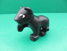 Lego 1x  Duplo Zoo Tier kleiner schwarzer Panther Baby Tiger Welpe (190125Y)