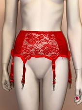 Vintage Strapsgürtel mit Spitze und 6 Riemen NEU und OVP