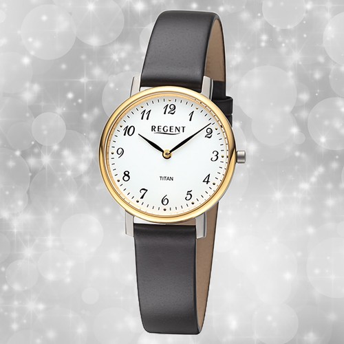 Armbanduhr leder schwarz - leder, damen