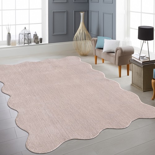 Teppich blush rosa antirutsch