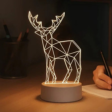 3D LED Nachtlicht Rentier