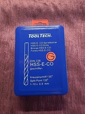 Spiralbohrer Satz 19tlg. HSS-E-CO 1-10mm geschliffen 135° Metallbohrer Bohrer