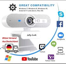 Webcam Full HD 1080P USB PC-Streaming-Kamera Autofokus Stereomikrofon jelly comb