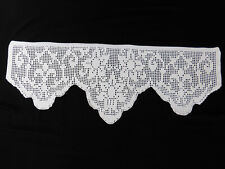 Scheibengardine Häkelgardine Bistrogardine Handarbeit Landhaus 84 cm