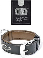 Halsband schwarz mit - , nieten