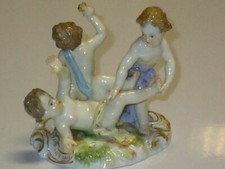 MEISSEN FIGUR FIGUREN GRUPPE DER HERBST MODELL NUMMER 2219 UM 1860 1.WAHL