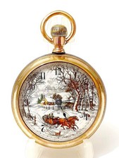 Elgin Herren Taschenuhr Vergoldet Pocket Watch #2729196 um 1920 - Rarität