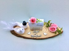 Geldgeschenk Hochzeit Hochzeitsgeschenk Baumscheibe Tauben Truhe