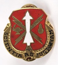 U.S. Army Unit Crest "US Army Missile and Munitions Center and School"