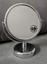 Kosmetikspiegel 5-Fach 1-Fach silber mit Standfuß drehbar