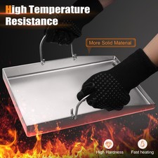 40x30 cm Edelstahl Grillplatte