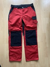 Arbeitshose - Bundhose - rot / schwarz - Gr. 52 N