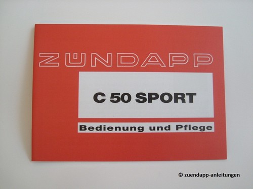 Bedienungsanleitung zündapp - bedienungsanleitung,