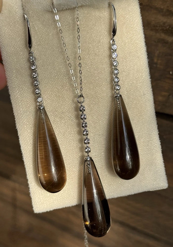 Set kette anhänger - kette, ohrringe