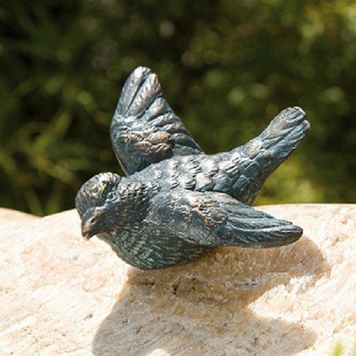 Bronzefigur vogel flügel - bronzefigur,