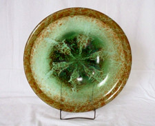 Alte schwere Glasschale