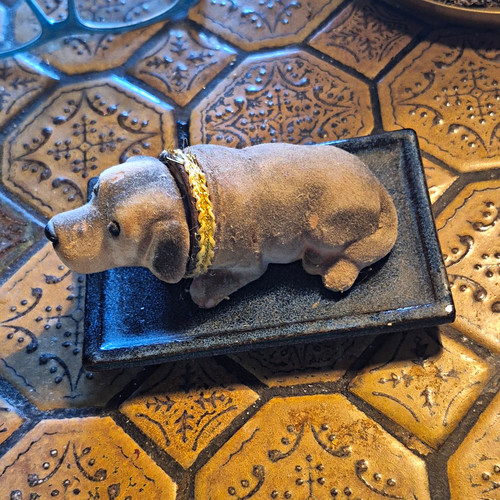 Keramik hund figur dekorativ - keramik,