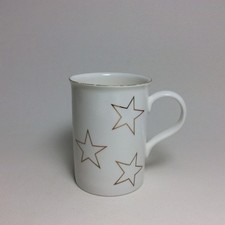 TCM Tchibo Form MARIENBAD Weihnachten Sterne Gold Kaffeebecher Henkelbecher *