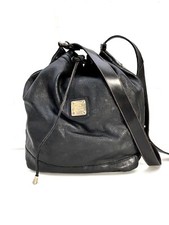 HCL, HANDCRAFTED LEATHER GOODS, BEUTELTASCHE, GROSS, SCHWARZ, FESTES LEDER, GUT