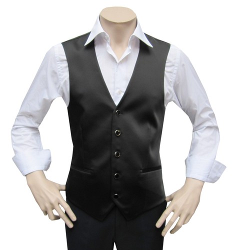 Schwarze herren weste festlich - schwarze,