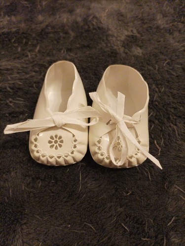 Puppenschuhe weiß löcher - weiß,,