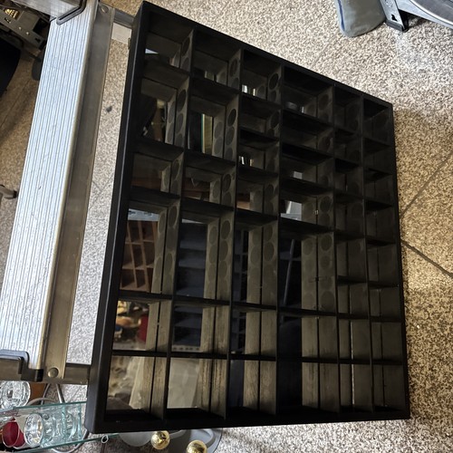 Setzkasten aus holz glas - aus,