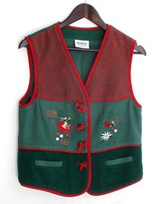 Damen Trachten Weste grün m