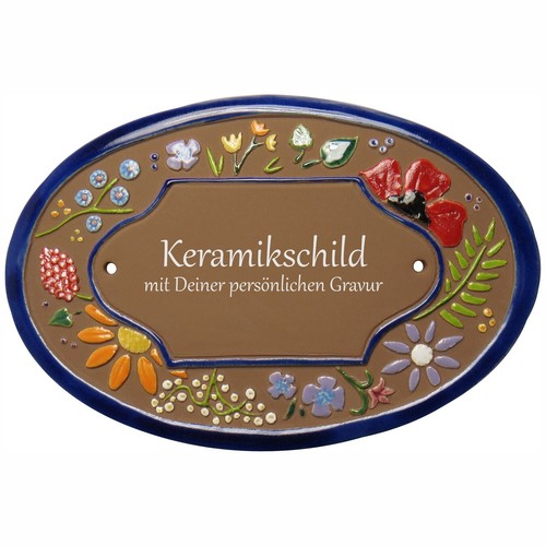 Keramik schild 14 0 - x, cm