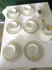 kaffe service ddr Handgemahlt mit Goldrand  unbeschädigt sehr guter Zustand