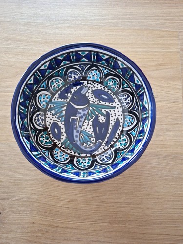 Salatschüssel keramik blau - keramik, blau.
