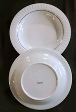 5x Thomas Suppenteller Lanzette , Teller mit Platinrand 21,5 cm