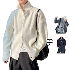 Polyester Herren Strickjacke