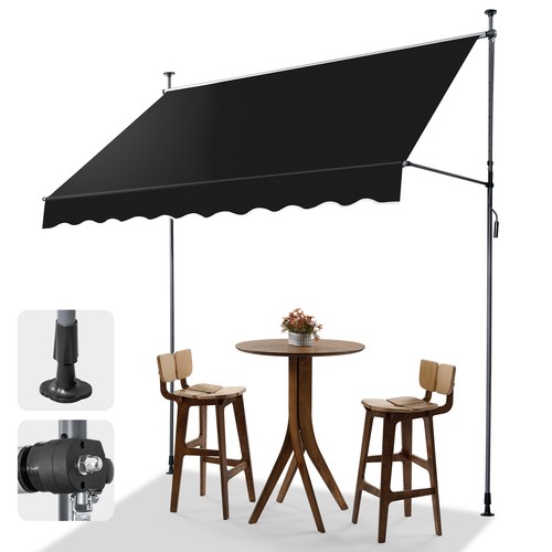 Klemmmarkise 2x2 markise - klemmmarkise, 1.2x2.5m