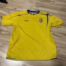 Vintage Schweden Nationalmannschaft Trikot Umbro XXL 2005 - 2006 RAR