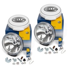 2x HELLA COMET FF 500 Fernscheinwerfer Zusatzscheinwerfer + Glühlampe 12V H3