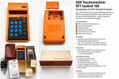 Ddr taschenrechner rft - taschenrechner,