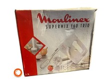 1980er Moulinex Mixer Supermix 160 Trio Handrührgerät 230V In OVP weiß France