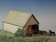 Holzscheune , Bausatz aus