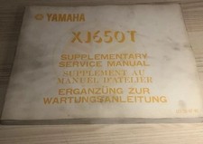 YAMAHA 1982 XJ650T Ergänzung Service Manuell Buch Broschüre 11T-28197-80