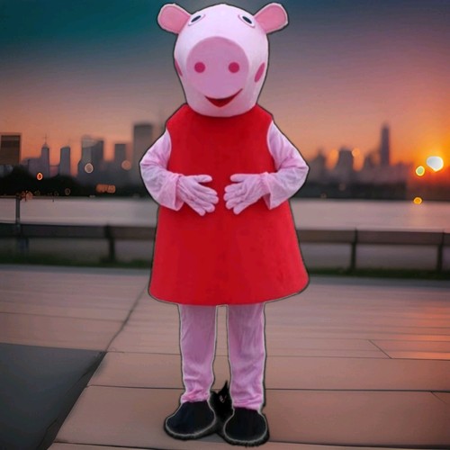 Maskottchen peppa wutz - wutz, /