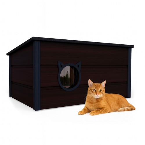 Qls katzenhaus aus holz - qls,