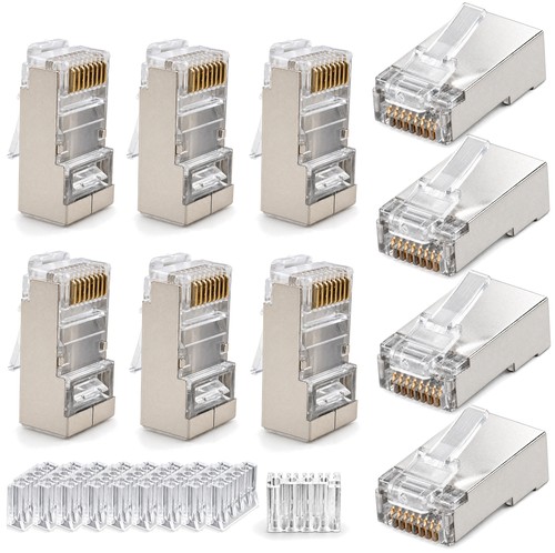 10x cat6 rj45 stecker - cat6, modular