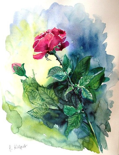 Blumenserie regenbogen art - blumenserie, regenbogen-art