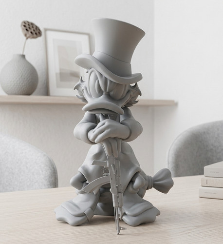 Dackel statue onkel scrooge - statue,