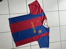Fußballtrikot Barcelona Größe L, rot/blau, #10 Ronaldinho