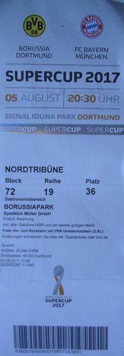 Ticket supercup 2017 - supercup, 5.8.2017