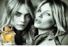 Werbung Advertising 109 2014 Parfum My Burberry Cara Delevigne & Kate Moss 2p